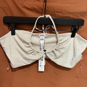 Garage Ribbed Tan Halter